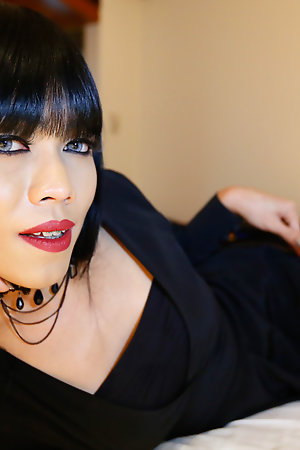 25yo beautiful Thai ladyboy before before getting fucked wide of colourless pauper