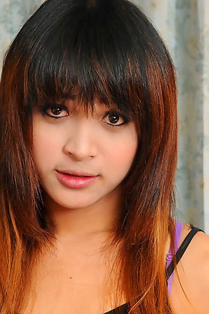 Young Asian femboy Pam stripping